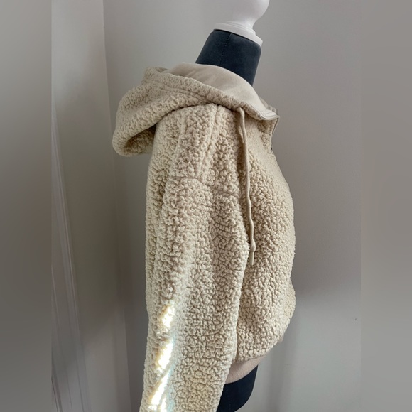 Sherpa Full-zip Hoodie- Sz S - Picture 2 of 6